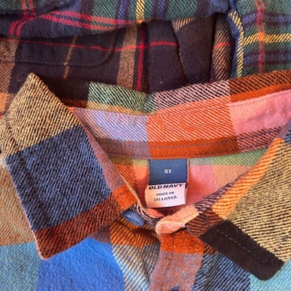 Lot of Five Flannel Shirts for Toddler - 5T - Picture 6 of 9